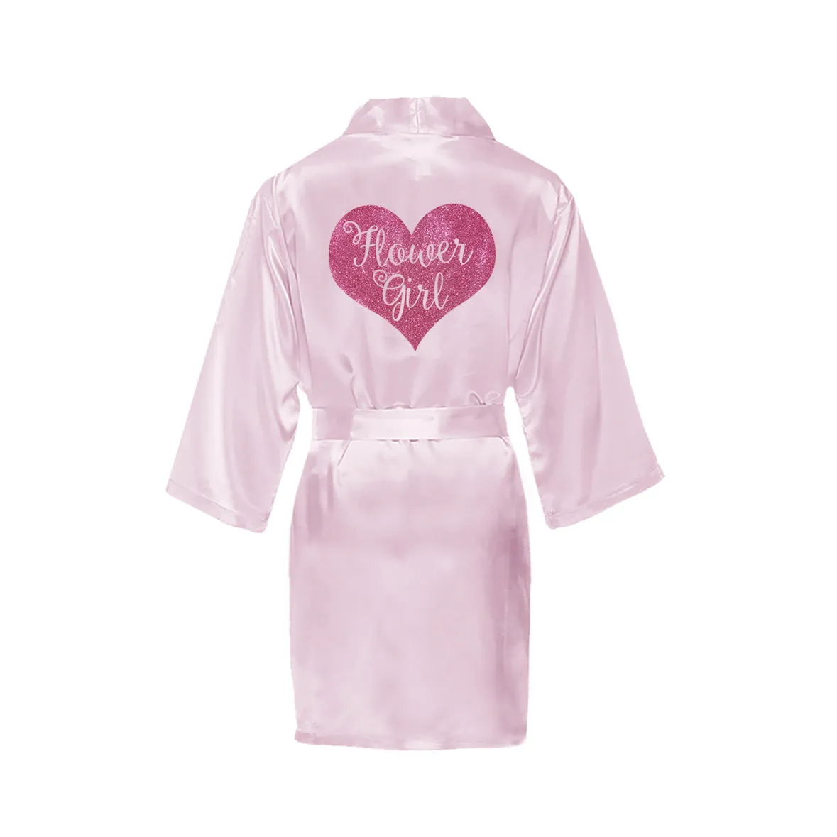 Flower Girl Robe - Glitter Heart