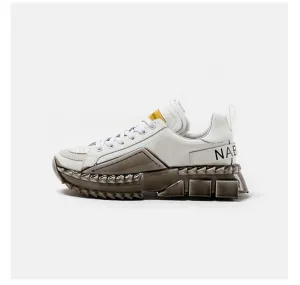 Formal Shoes Men  Newest Fashion Thick Sole Platform Hard-Wearing Shoes Sneaker Slip-on Men Shoes Running Outdoor