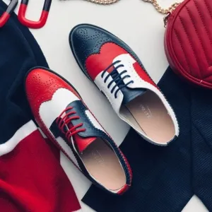 Genuine Leather Oxford Shoes Loafers For Women