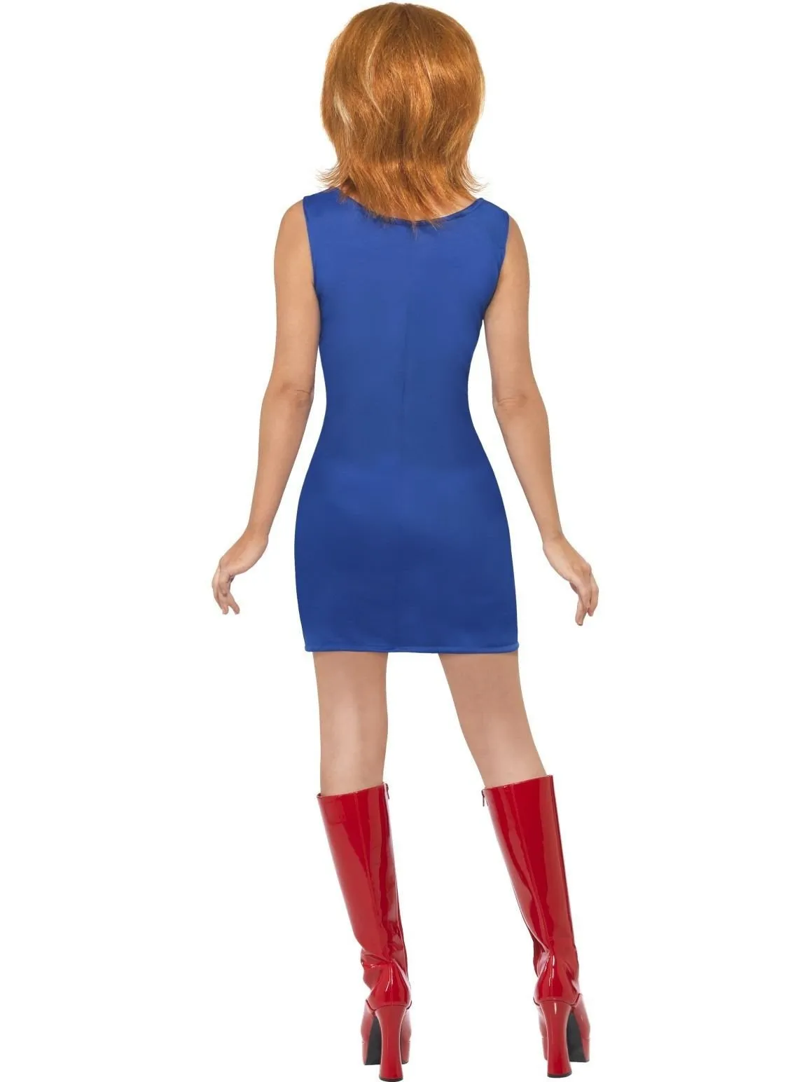 Ginger Spice Power Union Jack 90s Women Spicegirls Girl Band Costume