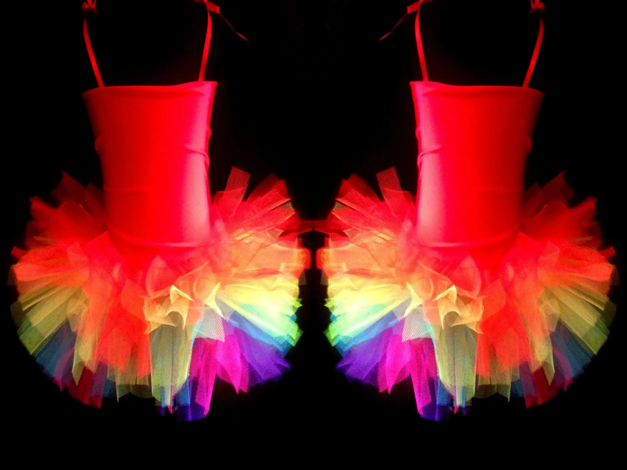 Girls Rainbow Explosion Tutu