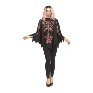 Glitter Skeleton Poncho 2 Colours