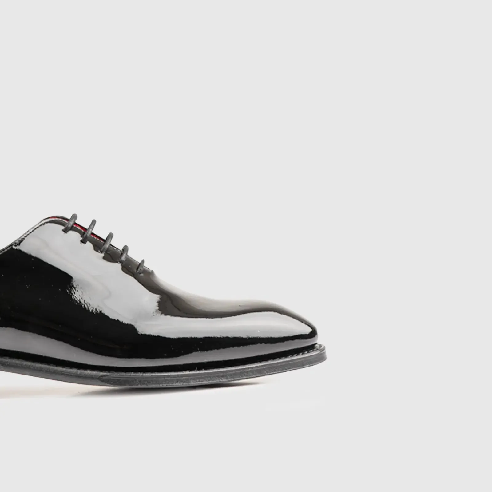 Goodyear Welt Plain Toe Oxfords 5216 Black Patent