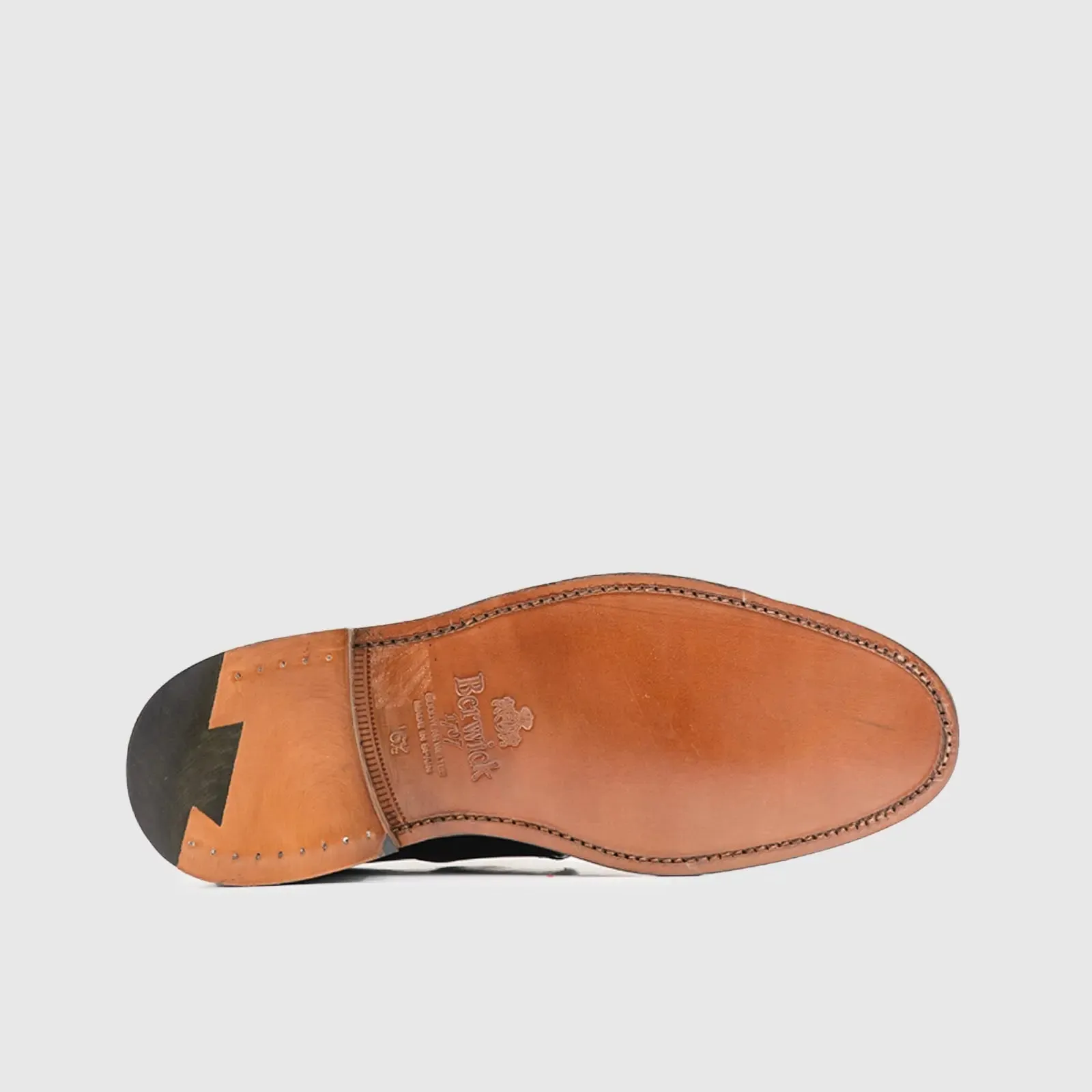 Goodyear Welt Single Monk Strap Slip On 6832 Black