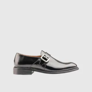 Goodyear Welt Single Monk Strap Slip On 6832 Black