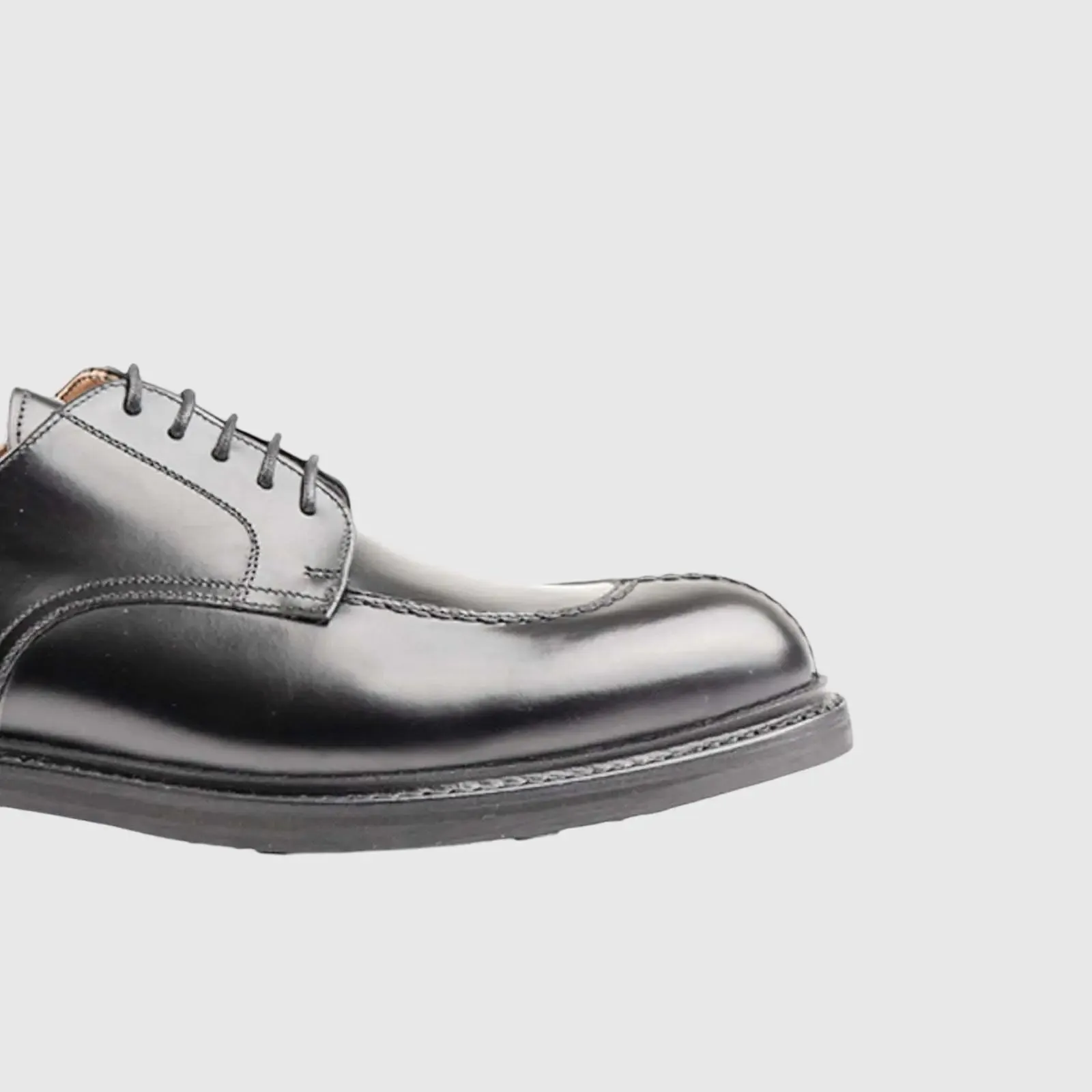 Goodyear Welt Split Toe Derby Lace Up Shoe 5230 Black