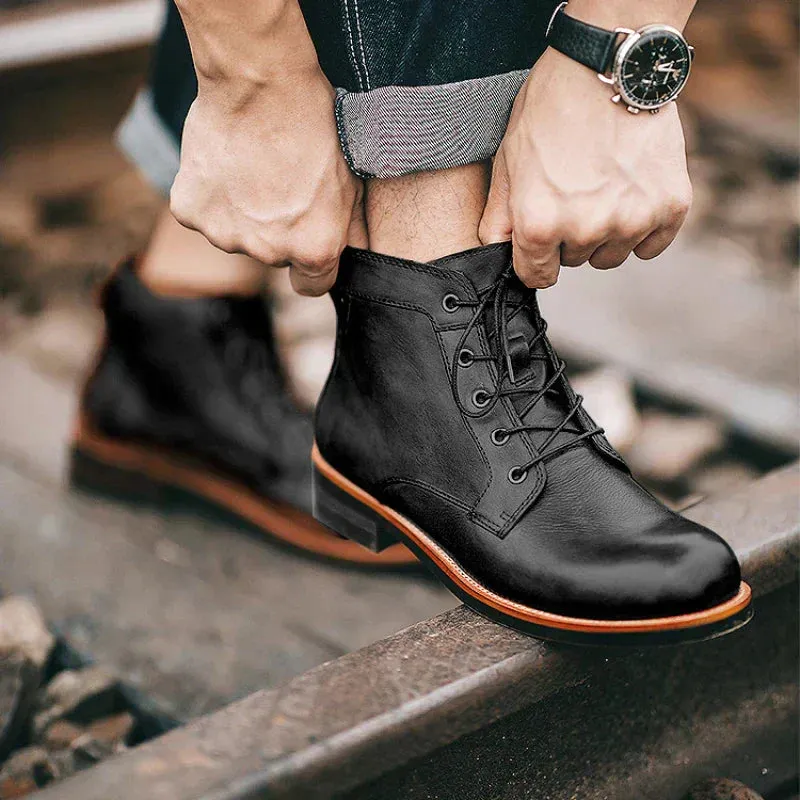 Gray | Men's High-Top Boots