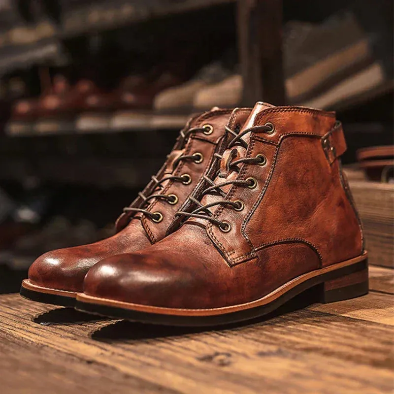 Gray | Men's High-Top Boots