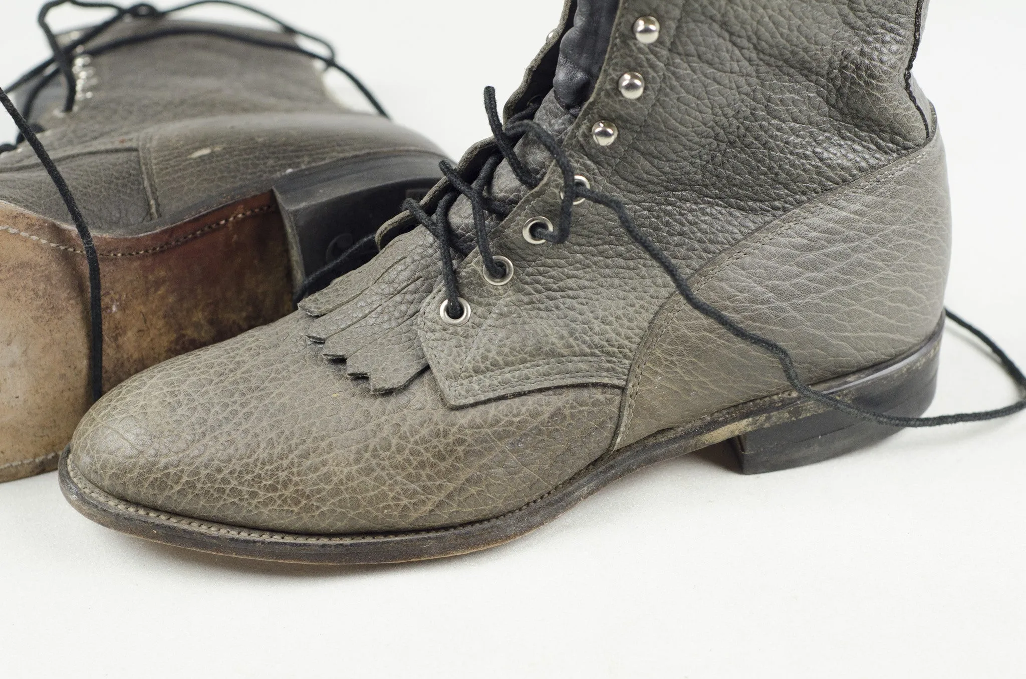 Grey Bison Justin Boots