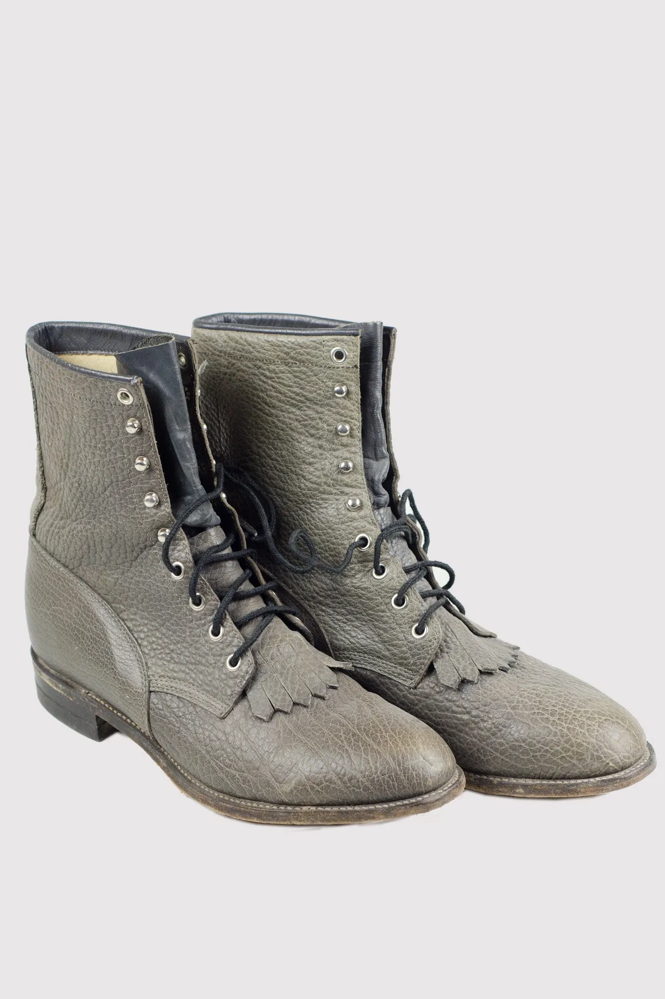 Grey Bison Justin Boots