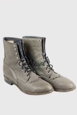 Grey Bison Justin Boots