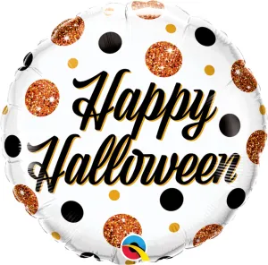 Halloween Sparkly Dots 18" Foil Balloon