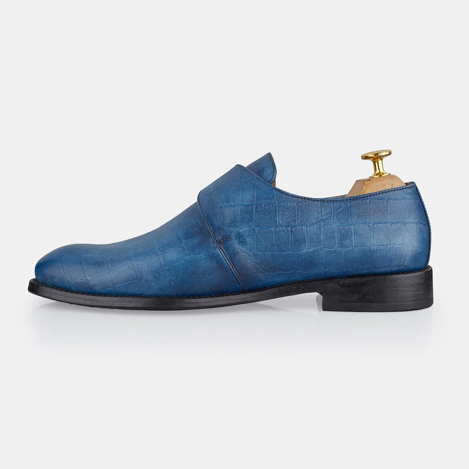 Handmade Single Monk Strap Shoes