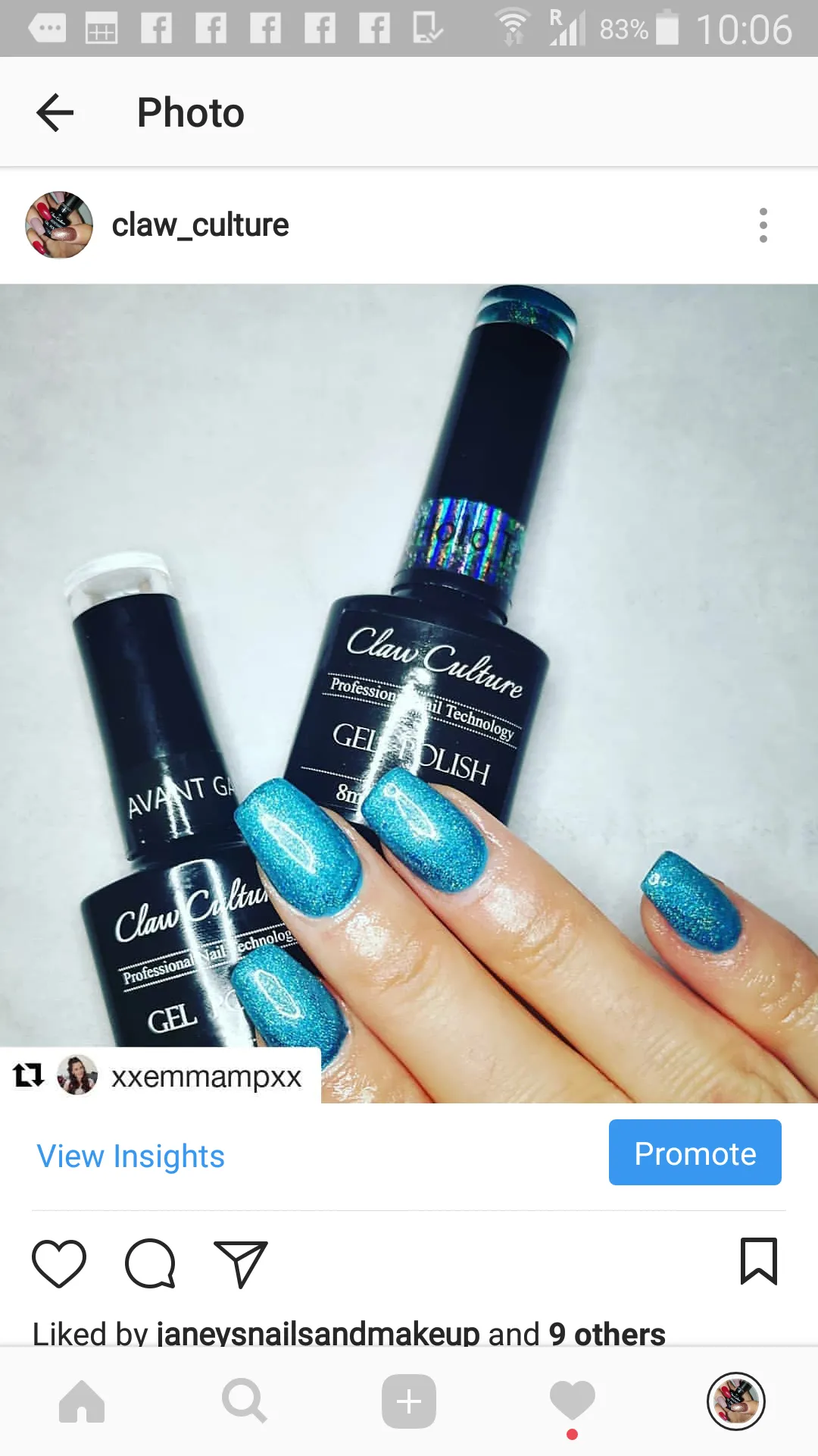 HOLO TEAL - GEL POLISH BY CLAW CULTURE