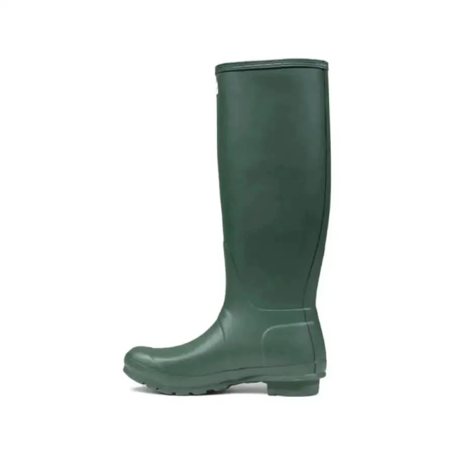 Hunter Women Green Rubber Ankle Boots