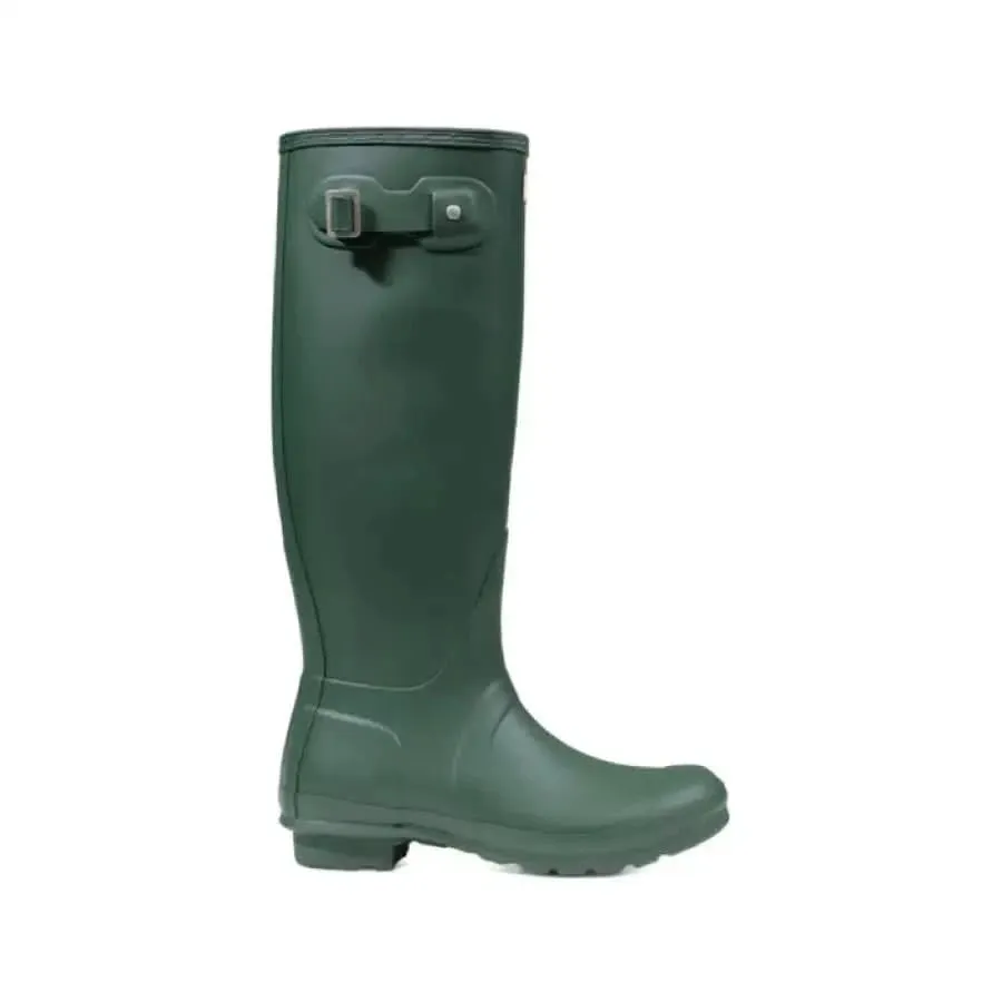 Hunter Women Green Rubber Ankle Boots