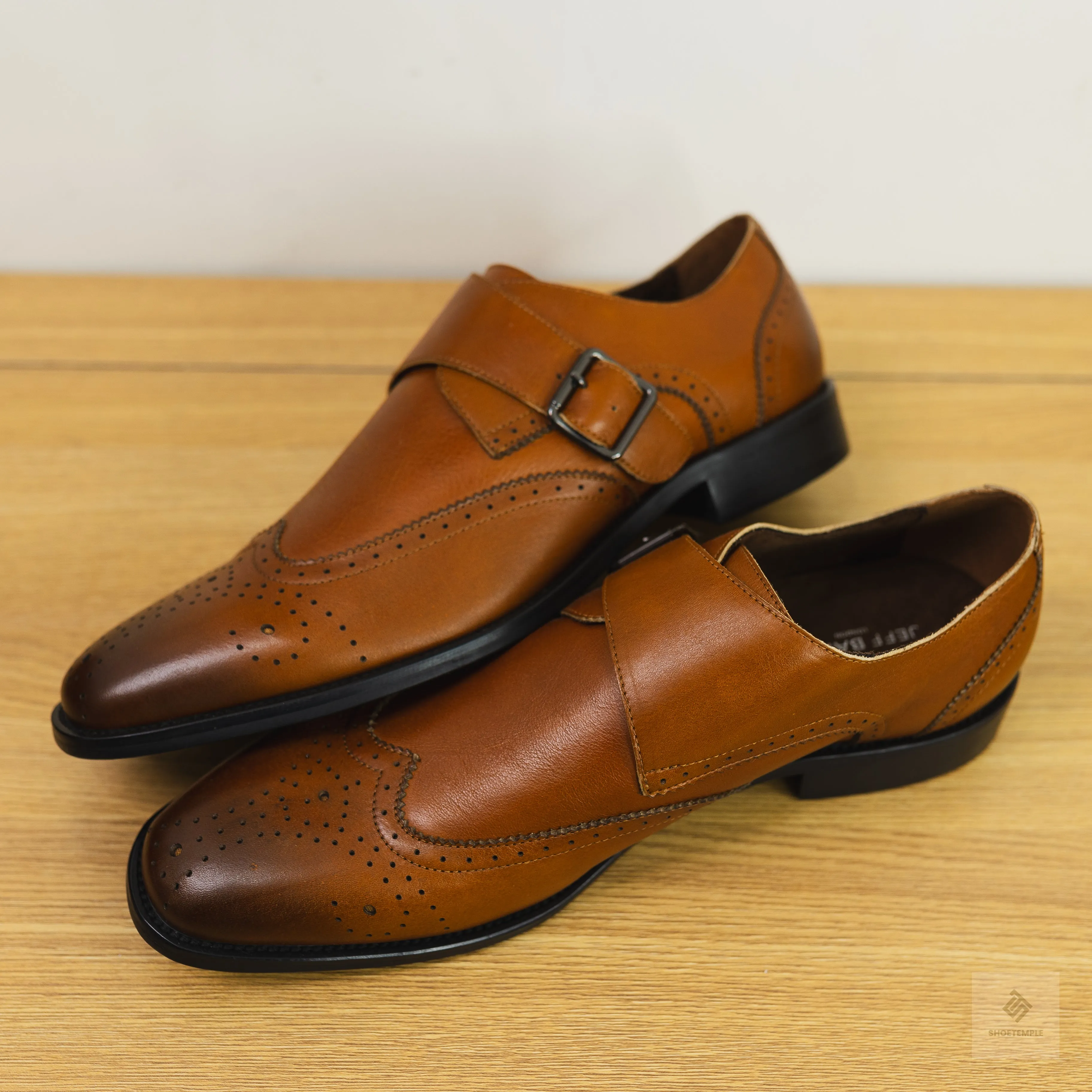 Jeff Banks Single Monk Strap Shoes
