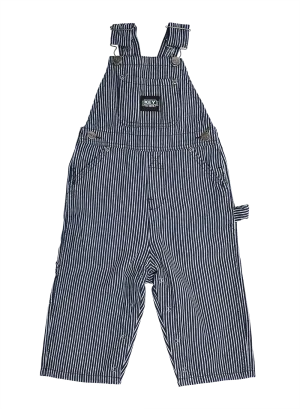 Key baby size coverall blue striped