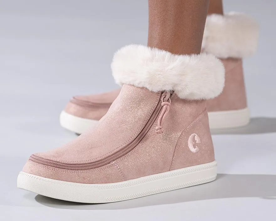 Kids' Blush Shimmer Billy Mid Top Luxes