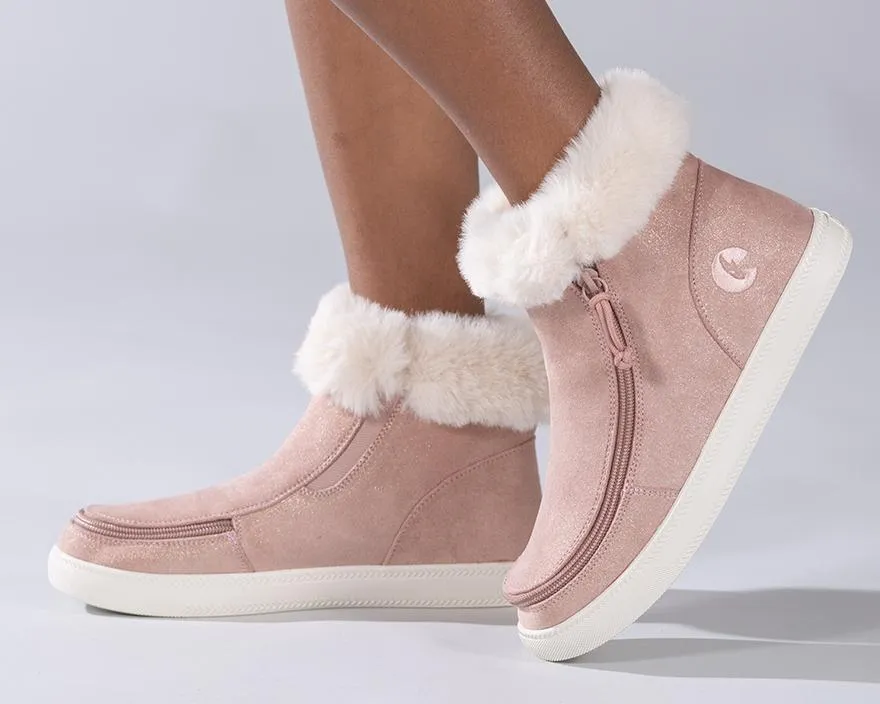Kids' Blush Shimmer Billy Mid Top Luxes