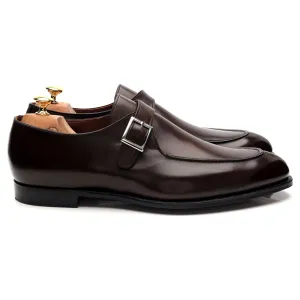 'Lawrence 2' Dark Brown Leather Monk Strap UK 11.5 / UK 12