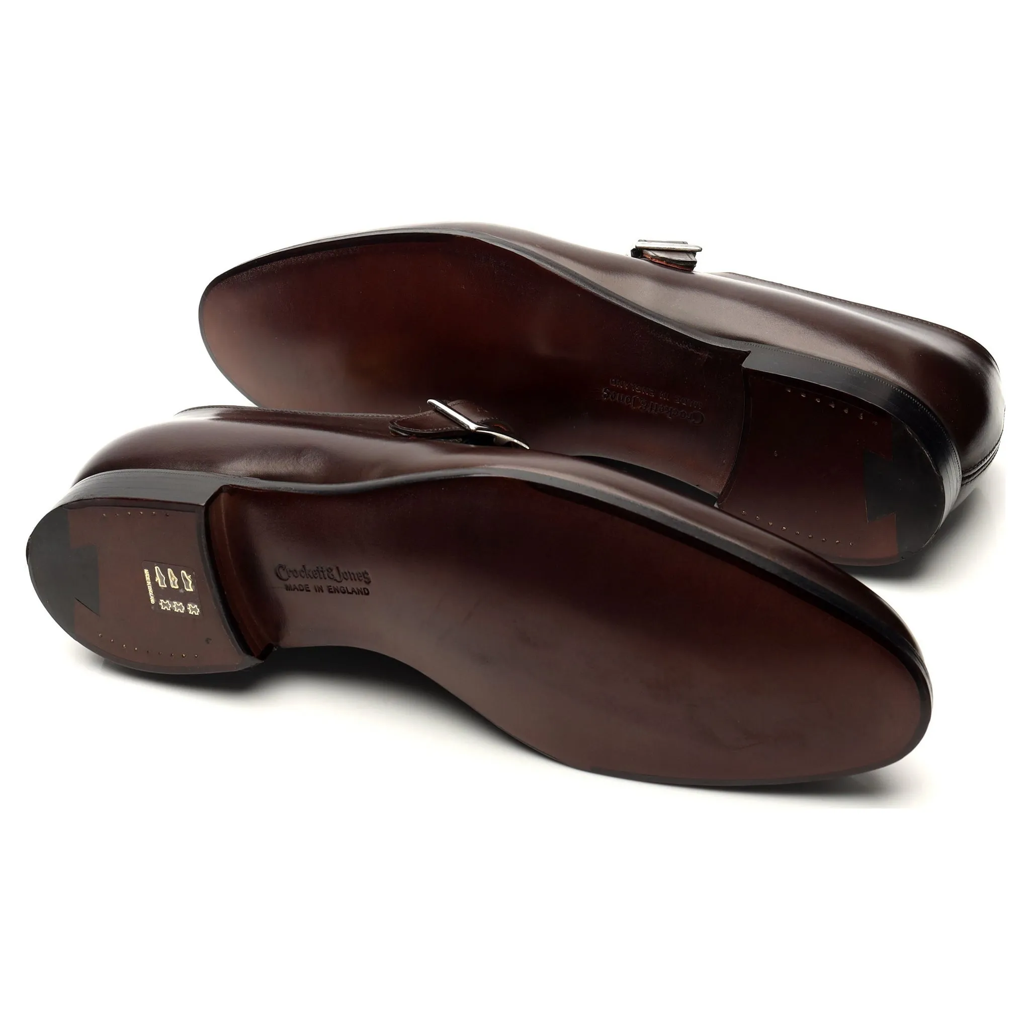 'Lawrence 2' Dark Brown Leather Monk Strap UK 11.5 / UK 12