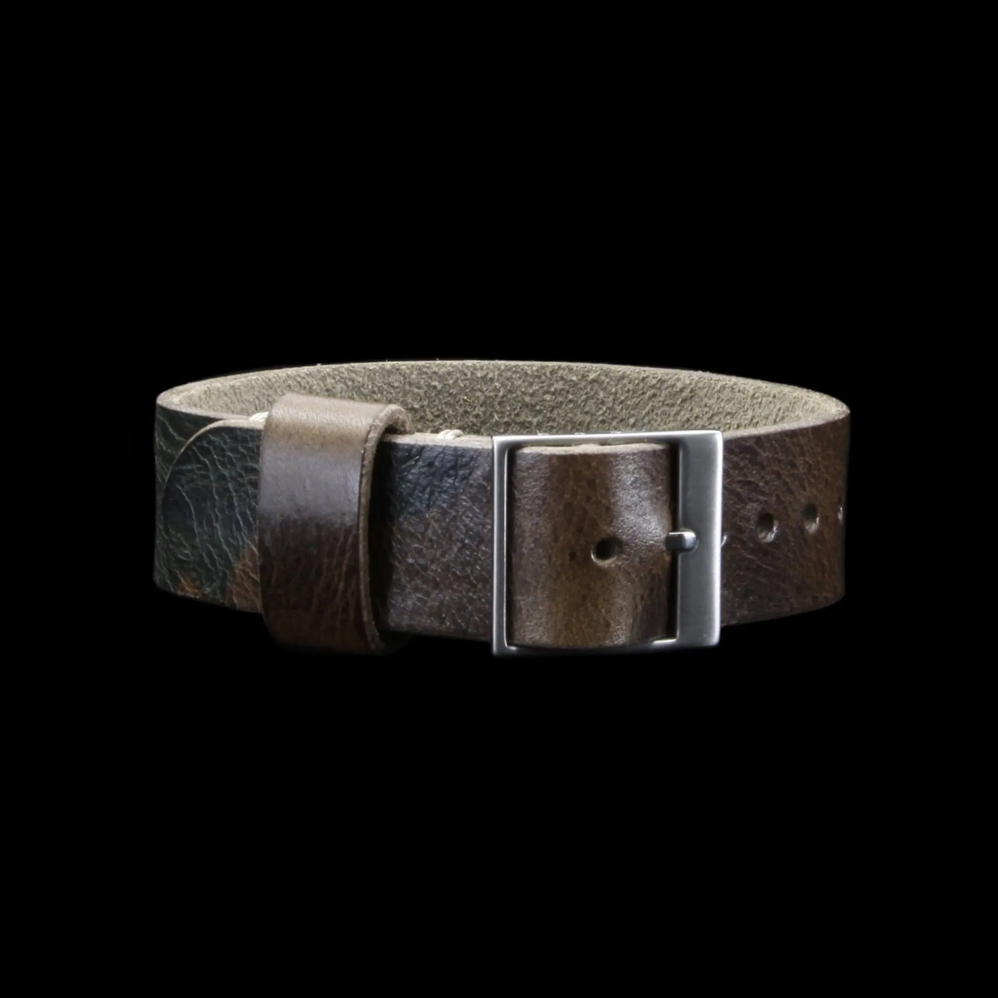 Leather Watch Strap, Classic RAF II Military 107
