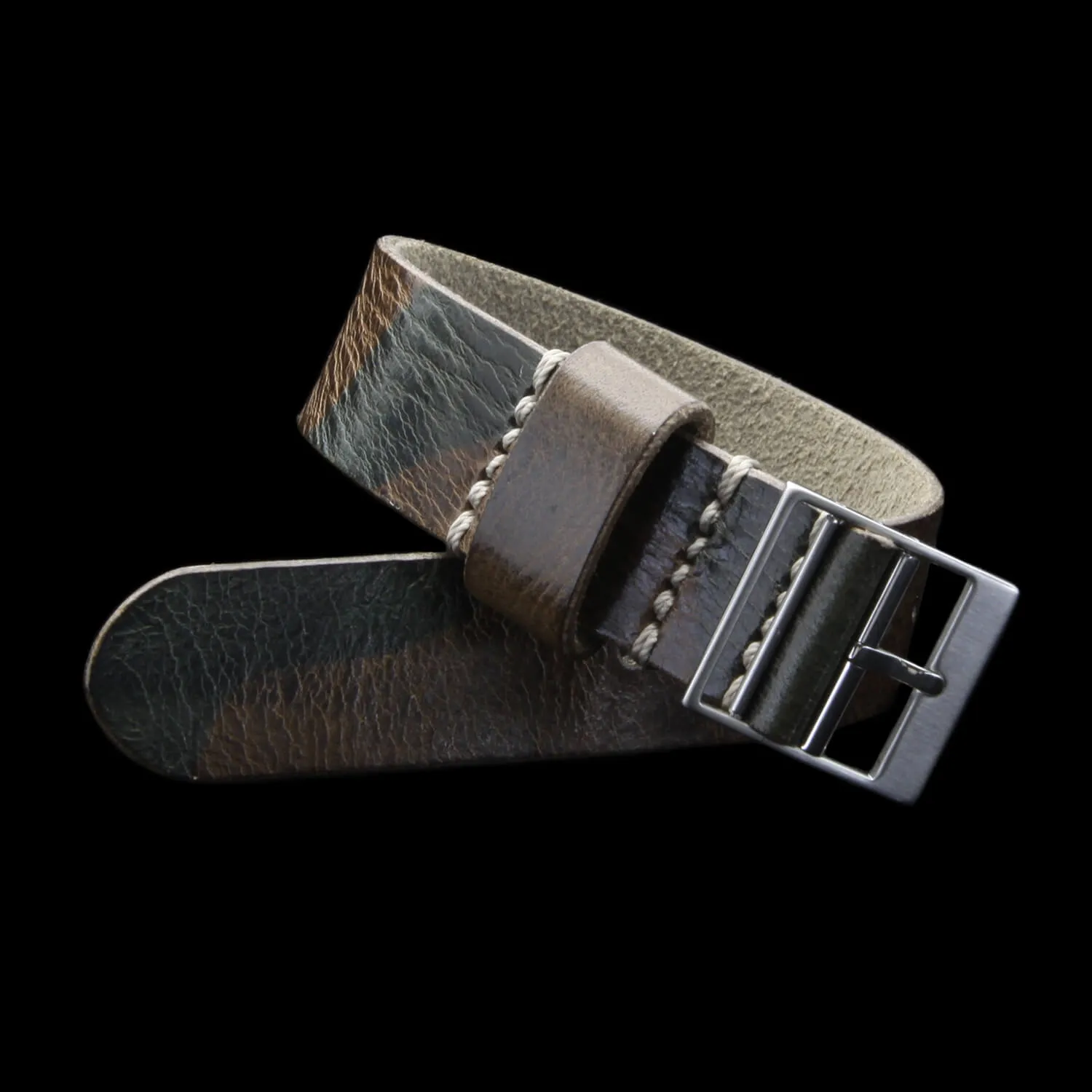 Leather Watch Strap, Classic RAF II Military 107