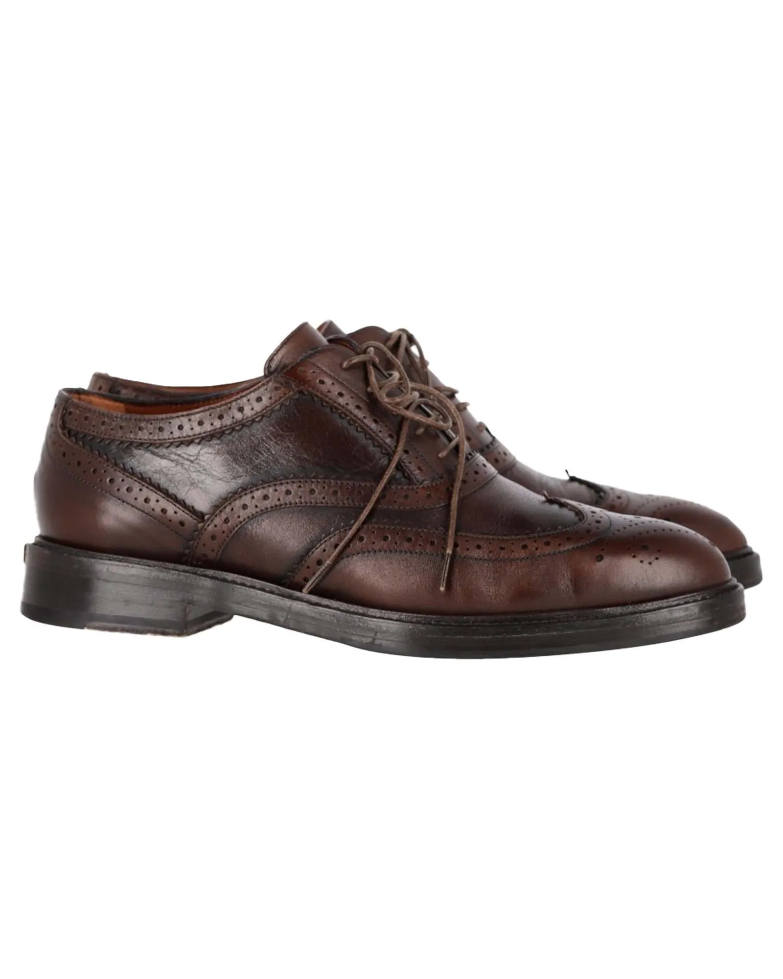 Leather Wingtip Oxfords