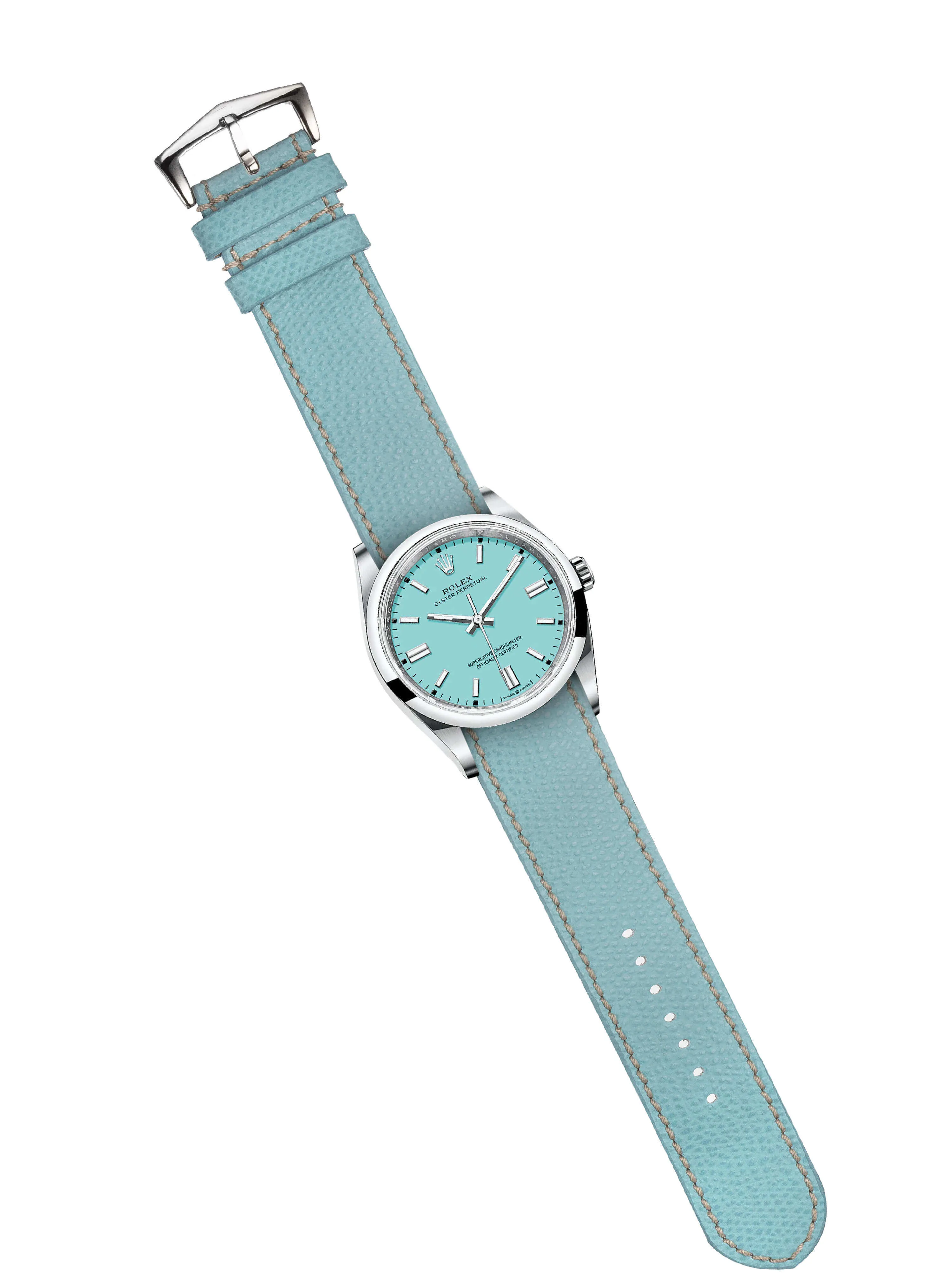 Light Blue Single Pass Watch Strap