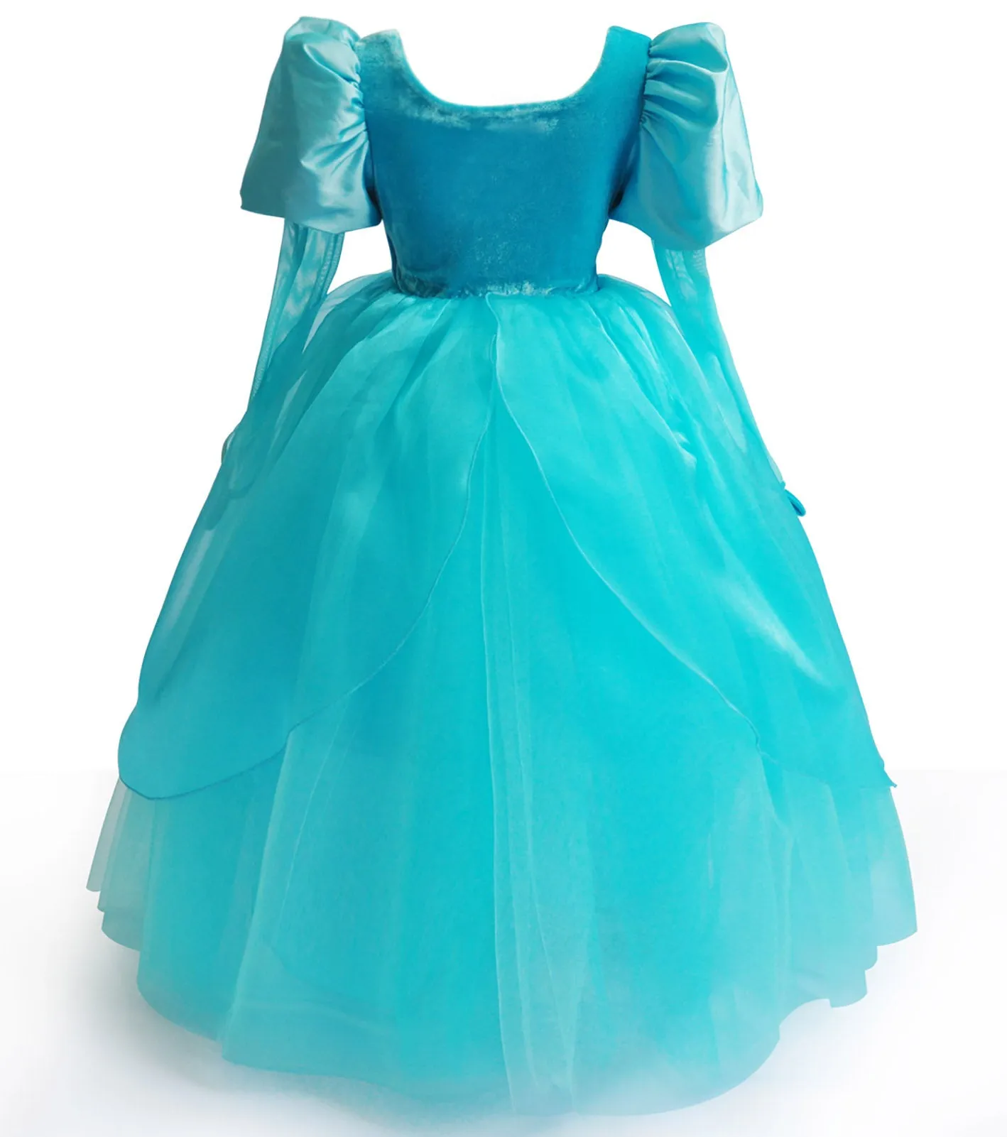 Little Girls Mermaid Princess Costume Cosplay Dress for Halloween Party