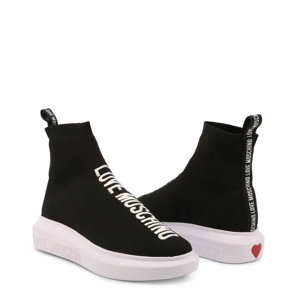 Logo High Top Sock Sneakers