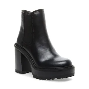 Lug Sole Stacked Heel Bootie