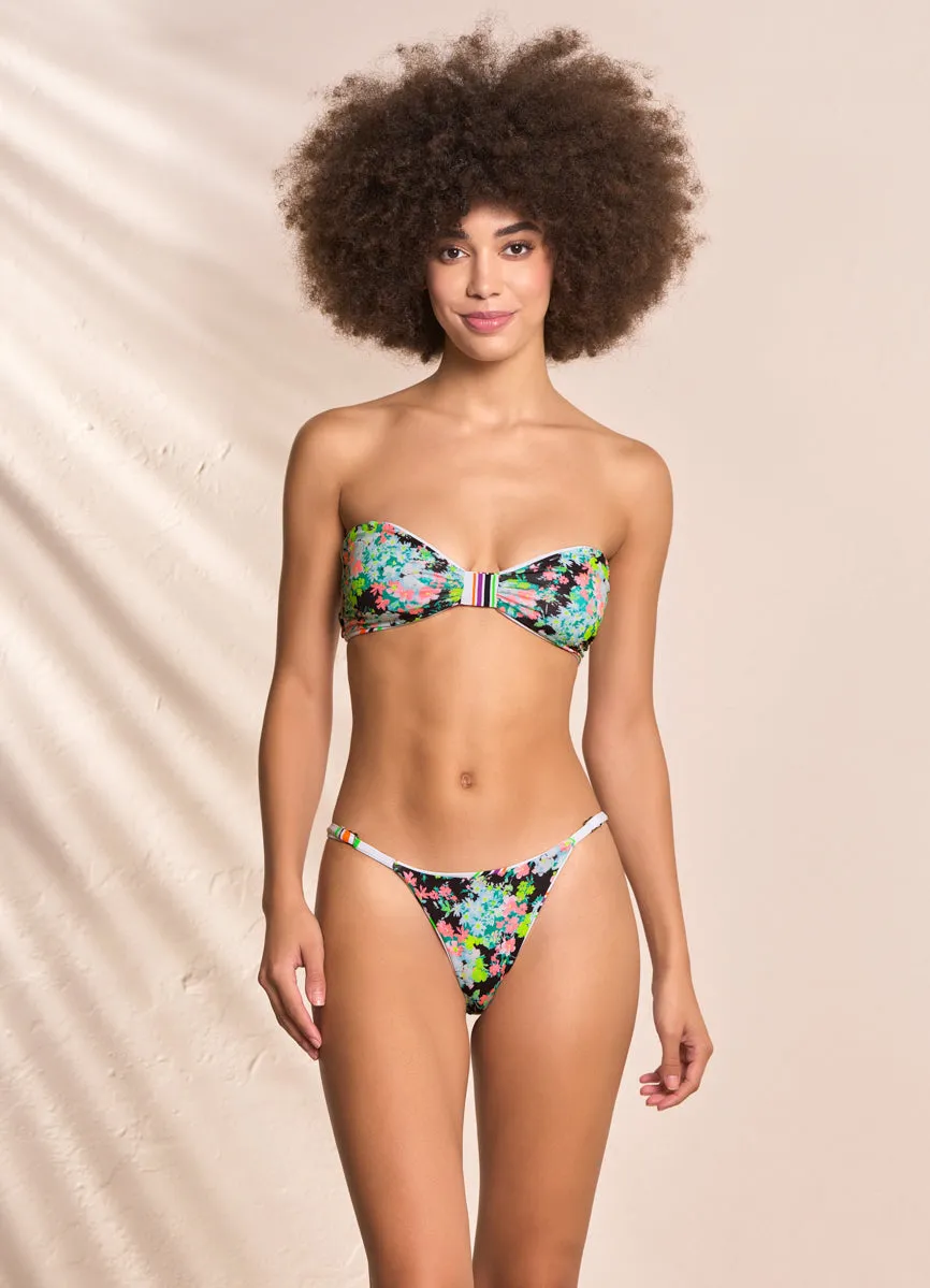 Maaji Pinstripe Flash Single Strap Bikini Bottom
