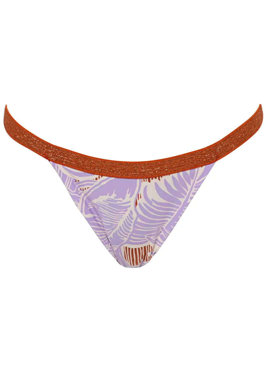 Maaji Wisteria Bloom Noah Regular Rise Single Strap Bikini Bottom