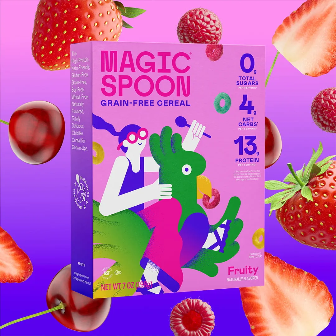 Magic Spoon Fruity Grain-Free Breakfast Cereal, 7 oz Box
