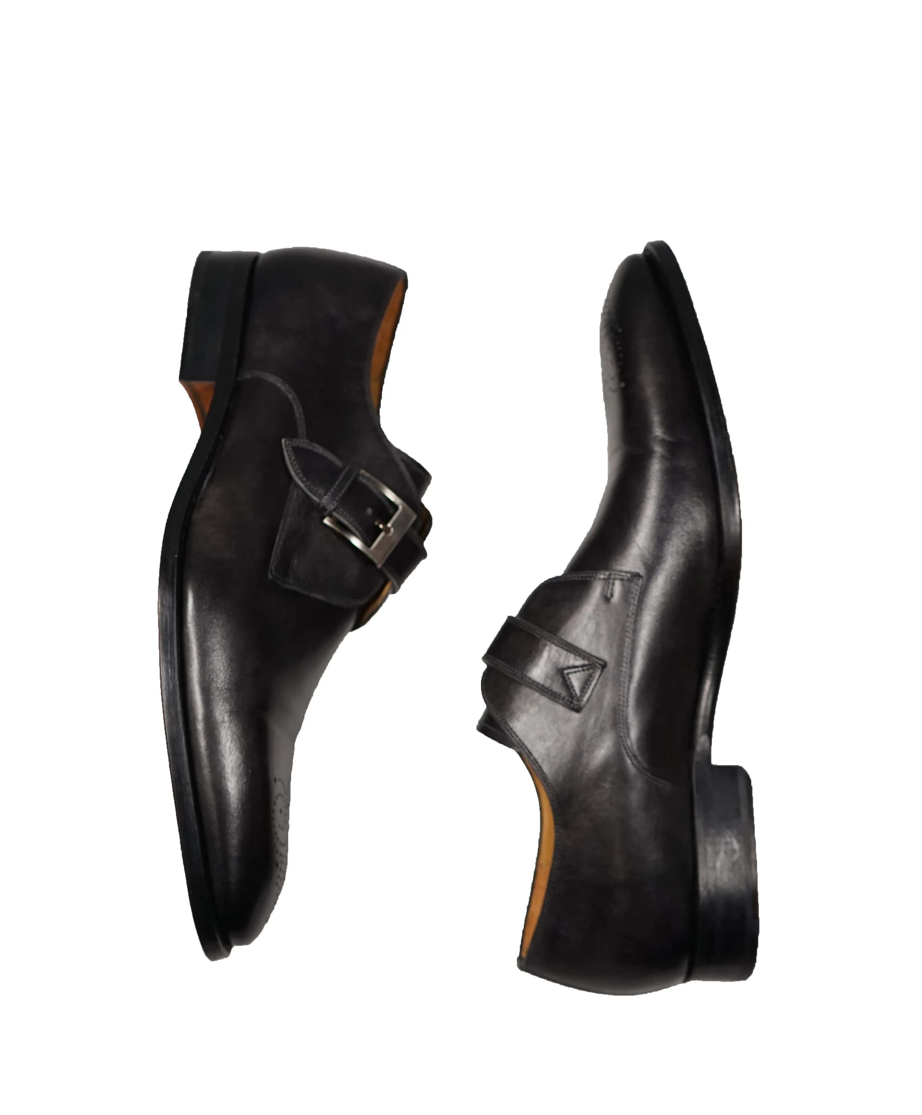 MAGNANNI - Single Monk Strap Loafers Brogue Tip - 13