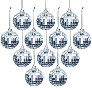 Mahdiya Mirror Ball, 70's Disco Party Decoration, Christmas Tree Wedding Birthday Party Ornaments Hanging Ball ||Home,School,Collage All Type Occasion,Party|| (12)