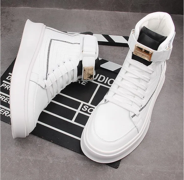 Men casual shoes hip hop sneakers flat board shoes