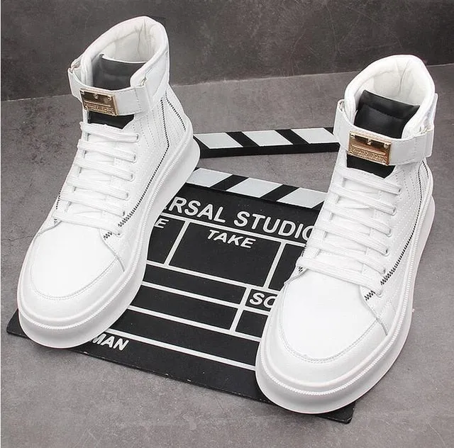 Men casual shoes hip hop sneakers flat board shoes