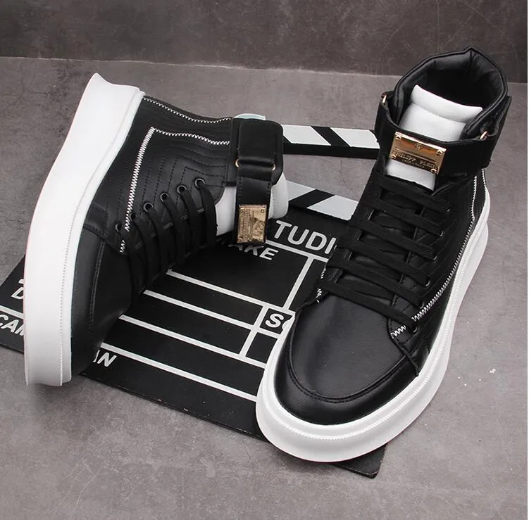 Men casual shoes hip hop sneakers flat board shoes