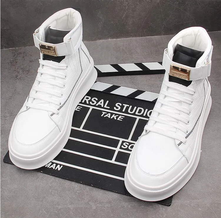 Men casual shoes hip hop sneakers flat board shoes