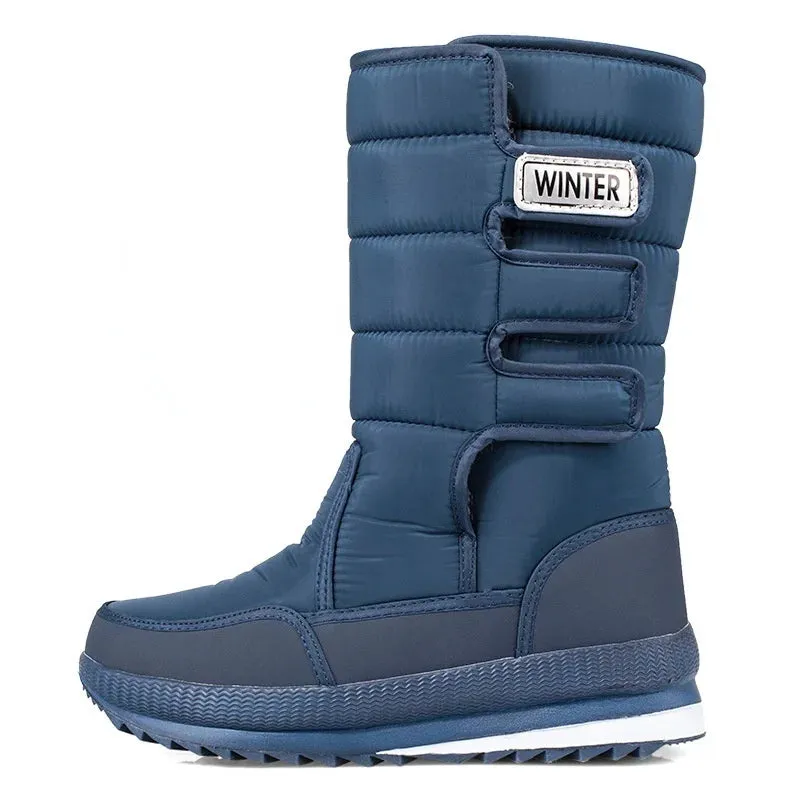 Men's Boots -40° Warm Mid-calf Snow Boots Men Winter Shoes Thicken Plush Comfort Non-slip Platform Booties Plus Size Man Shoes