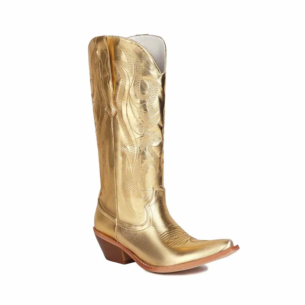 Metallic Cowboy Boots For Women