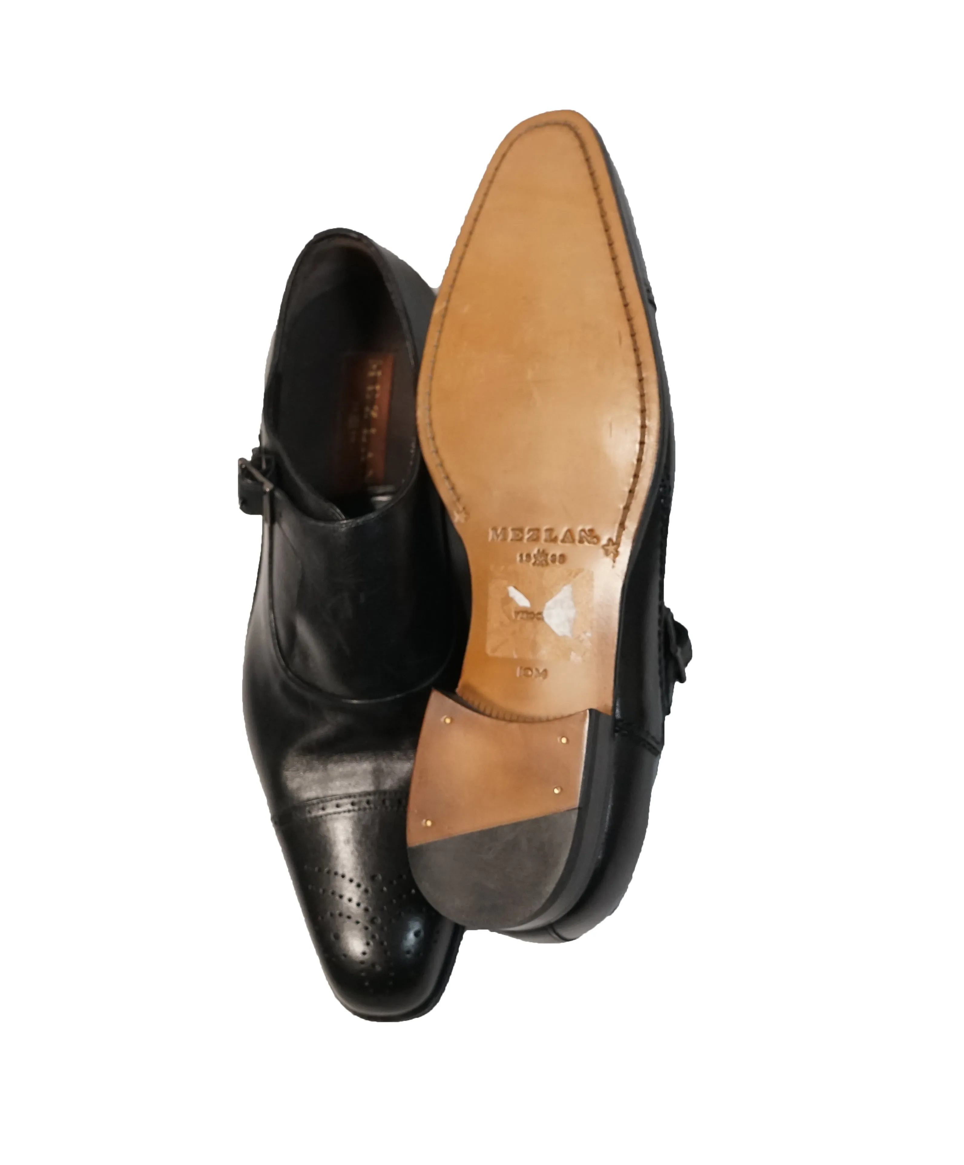MEZLAN - Single Cutaway Monk Strap Loafers - 10