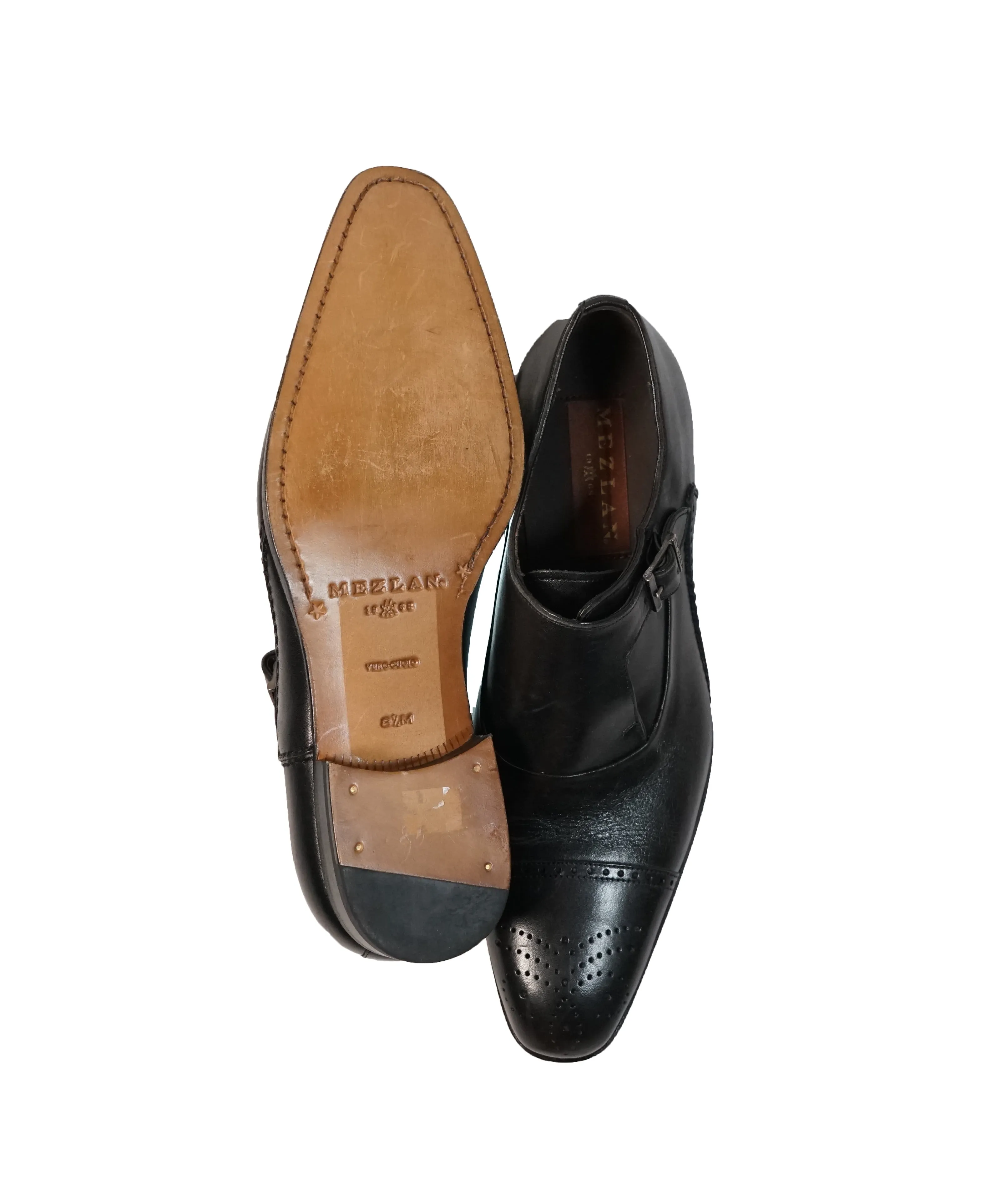 MEZLAN - Single Cutaway Monk Strap Loafers - 8.5