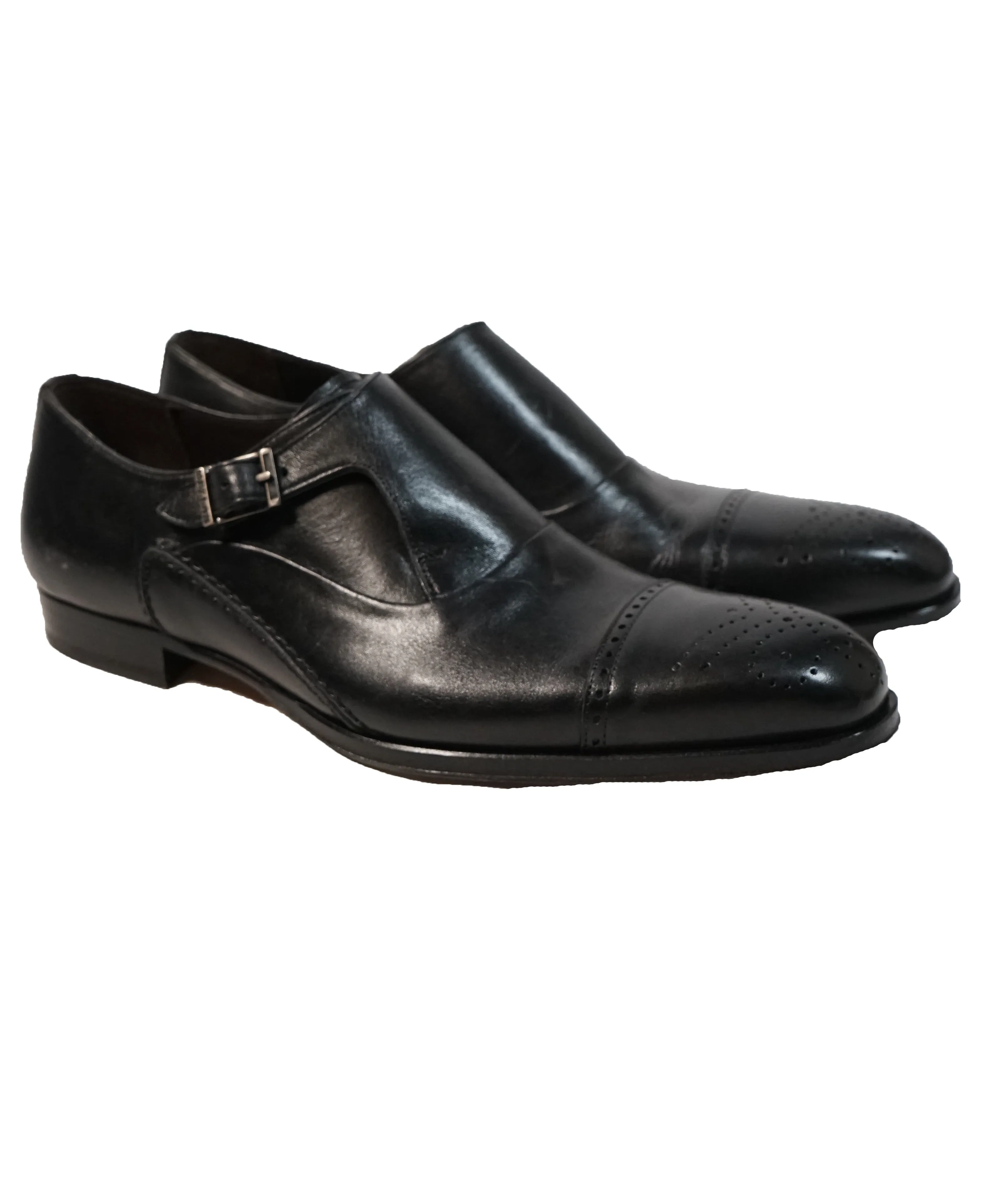 MEZLAN - Single Cutaway Monk Strap Loafers - 8.5