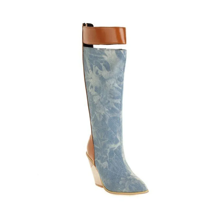 Mid-calf Boots Women Plus Size Elegant Shoes