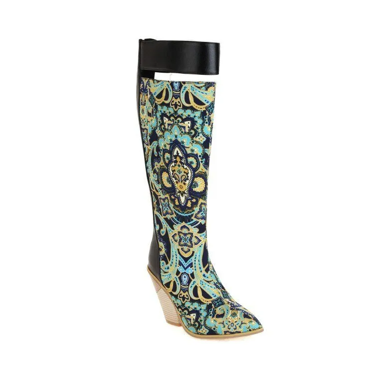 Mid-calf Boots Women Plus Size Elegant Shoes