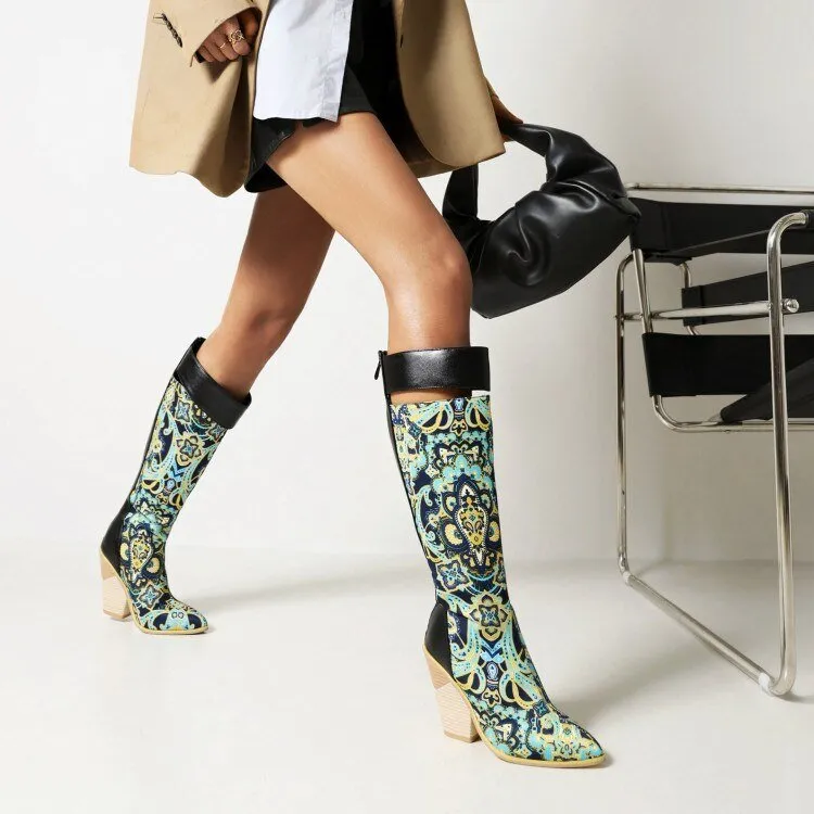 Mid-calf Boots Women Plus Size Elegant Shoes